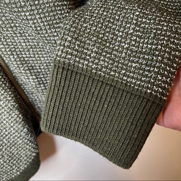 Gianetti Mens Long Sleeve Green Zip Up Italian Wool Blend Jacket Size Large - Picture 7 of 9